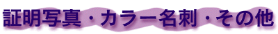 �ؖ��ʐ^�E�J���[���h�E���̑�